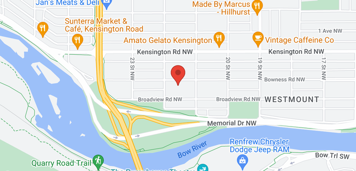 map of 2223 Bowness Road NW
